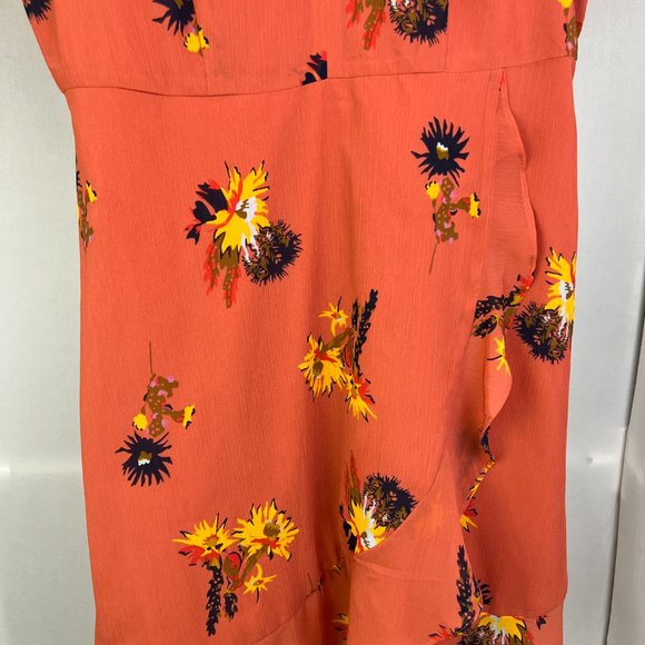 Madewell Posy Cactus Flower Dress Spiced Rose Sz 6 J0296 - Picture 3 of 12